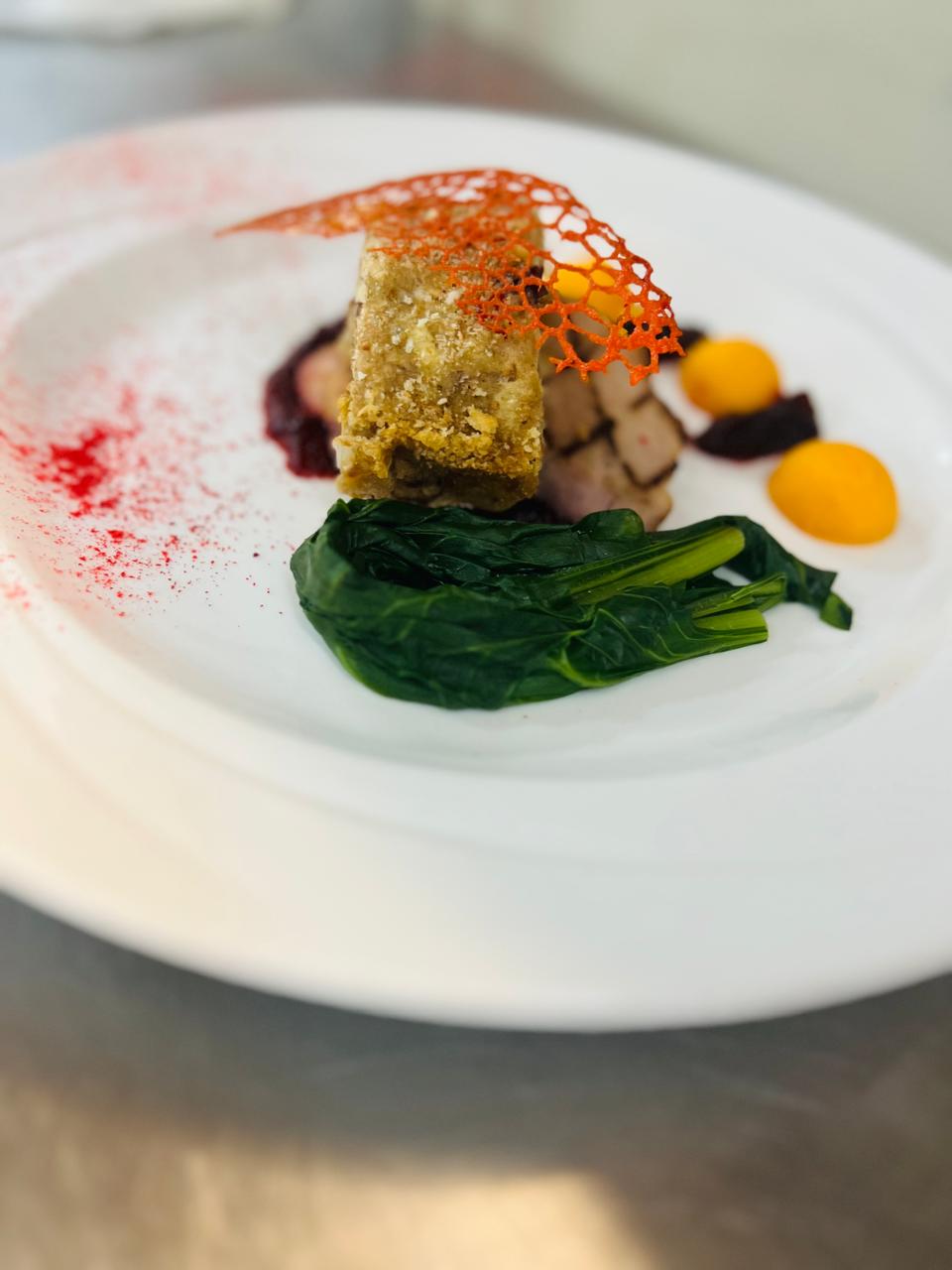 Pork belly fine dining